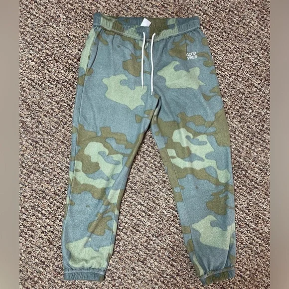 No Boundaries Girls Camo Jogger Sweatpants, Size Large (11-13) - Picture 2 of 6